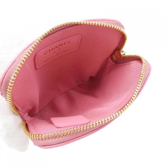 CHANEL Pink Grained Calfskin Coin Purse AP2061 Rank A - Picture 6 of 6